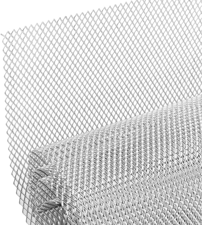 AggAuto 47x16 inches Car Pickup Truck Grill Mesh Spoiler Bumper Vent Aluminum by AggAutoAutomotiveGrillMeshInserts