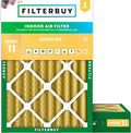Filterbuy 18x20x4 Air Filter MERV 11 Superior Pet & Allergy Defense, by Filterbuy
