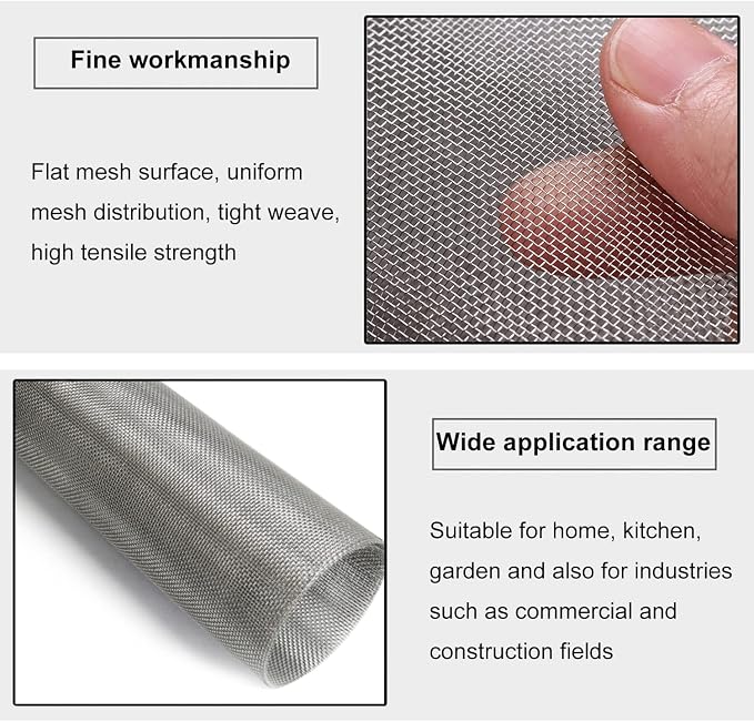 304 Stainless Steel Woven Wire Mesh, Stainless Steel Wire Metal Mesh Sheets - Image 5