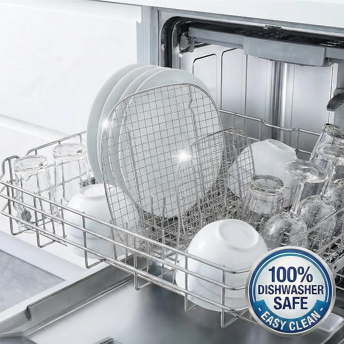 2PCS Crisper Rack for Ninja Crispi Air Fryer FN101, 304 Stainless Steel - Image 7