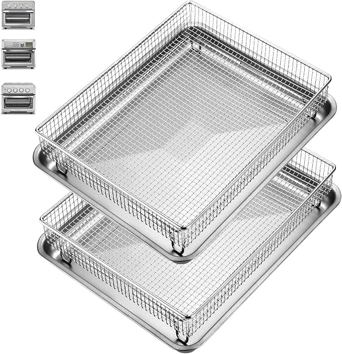 2Pack Air Fryer Accessories Basket and Tray by DONGULI