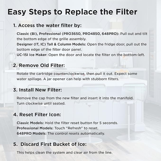 Sub-Zero Refrigerator Replacement Water and Air Filter Combo Pack 4204490 - Image 3