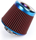 Universal Cold Air Intake Filter Clamp-On Replacement Air Filter Flange by DrivewithConfidence