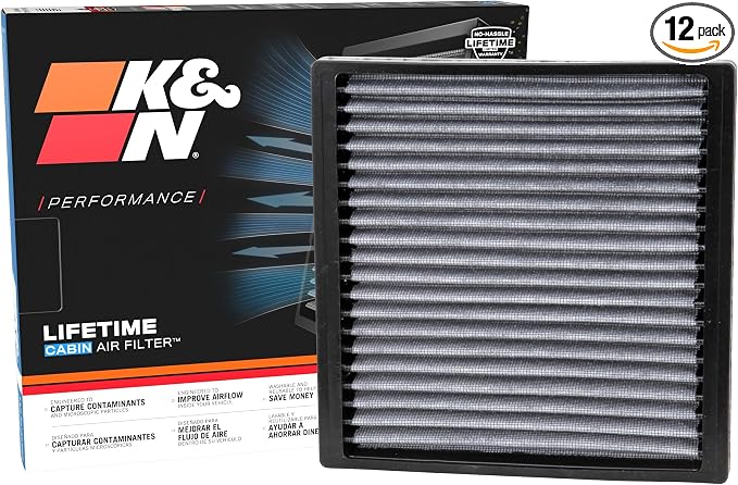 K&N LIFETIME Cabin Air Filter: Premium, Clean Air by KNEngineeringInc