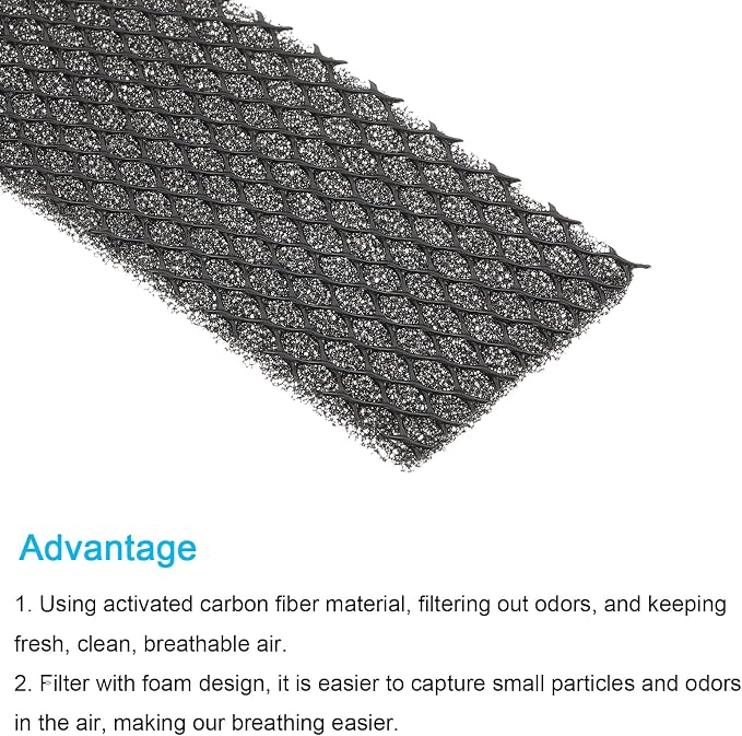 PATIKIL 8.3" x 2" x 0.14" Air Conditioner Foam Filter, 6 Pack Air Filtering - Image 4