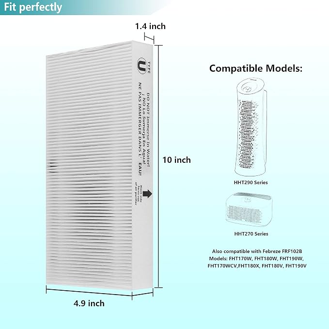 2-Pack Type U HEPA Filter, Compatible - Image 2