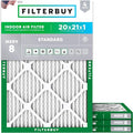 Filterbuy 20x21x1 Air Filter MERV 8 Essential Dust & Allergy Defense, by Filterbuy