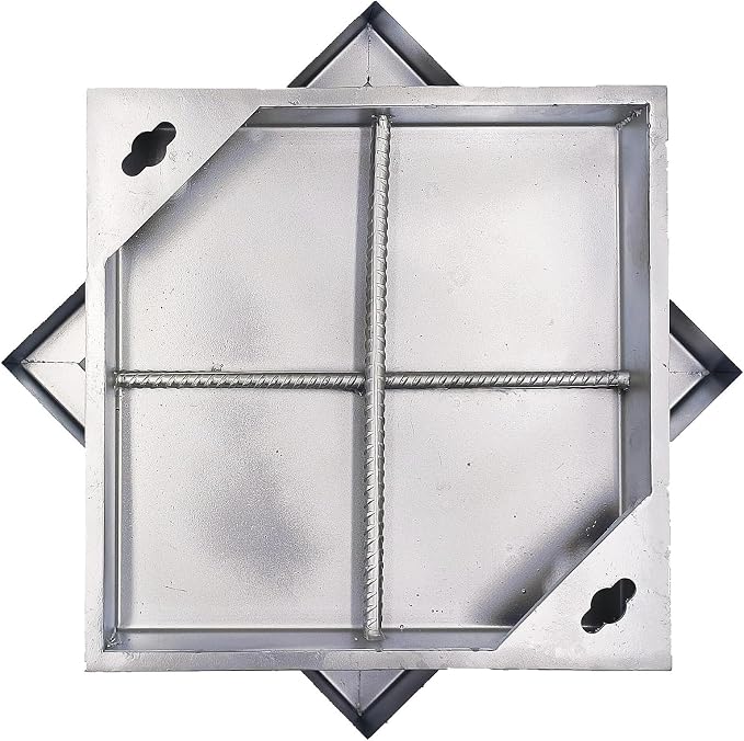 12x12 in Invisible Stainless Steel Manhole Cover and Frame by DuuMuut