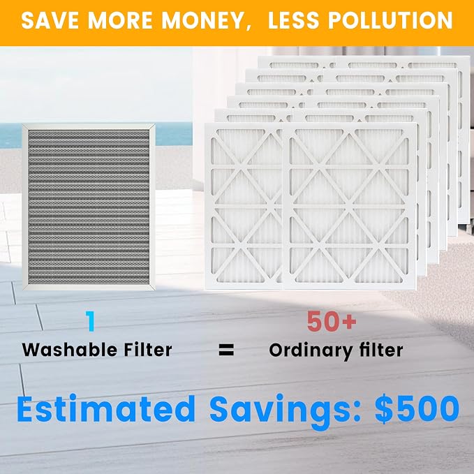 14x18x1 HVAC Furnace Air Filter, Lasts a Lifetime, the Last HVAC Filter You - Image 3
