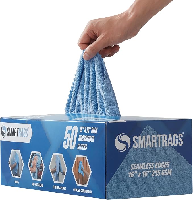 Arkwright Smart Rags Microfiber Cleaning Cloths, Lint Free 215 GSM Reusable - Image 4