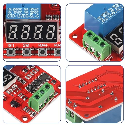 2pcs DC 12V FRM01 Timer Delay Relay Module Multifunction Infinite Loop Timing - Image 3