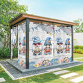 Ocean Gnome Outdoor Curtains for Patio Summer Marine Plumeria Shell Wooden by Unknown