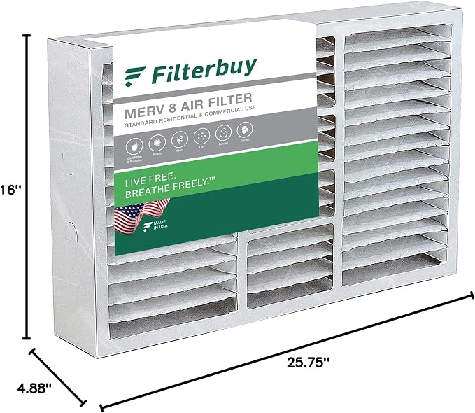 Filterbuy 16x26x5 Air Filter MERV 8 Essential Dust & Allergy Defense, Pleated - Image 10