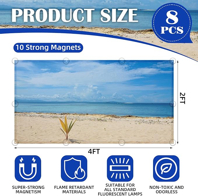ANGSYLTH 8 Pcs Fluorescent Light Covers - Image 2