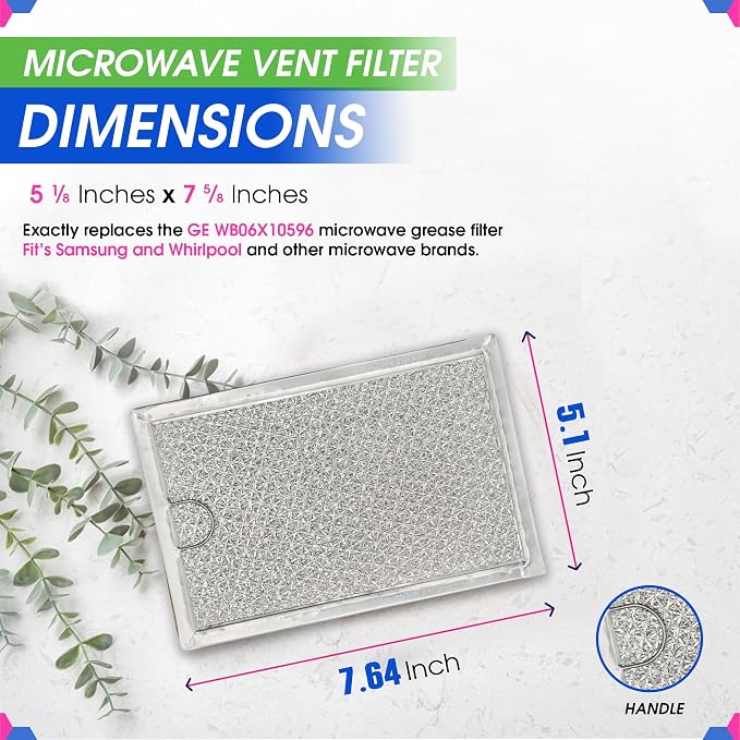 Microwave Filter Replacement 7.64” x 5.12” - Image 3
