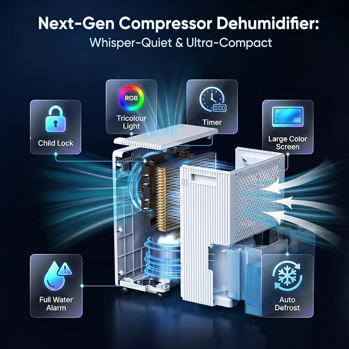 2500 Sq.Ft Dehumidifier for Basement - Image 8