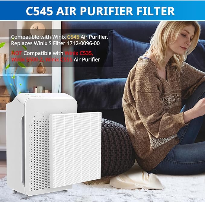 2 Pack C545 Replacement Filter S Compatible - Image 2