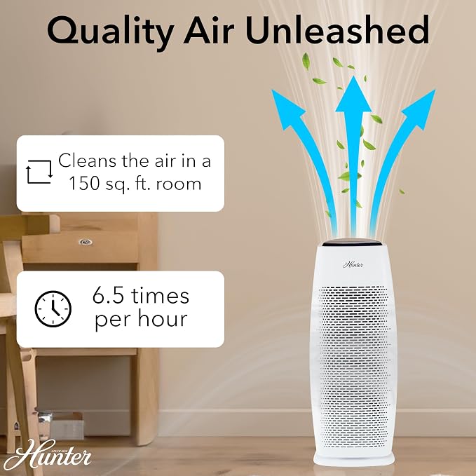 Hunter Air Purifiers for Home Large Room and Bedroom. True HEPA Air Purifier - Image 2