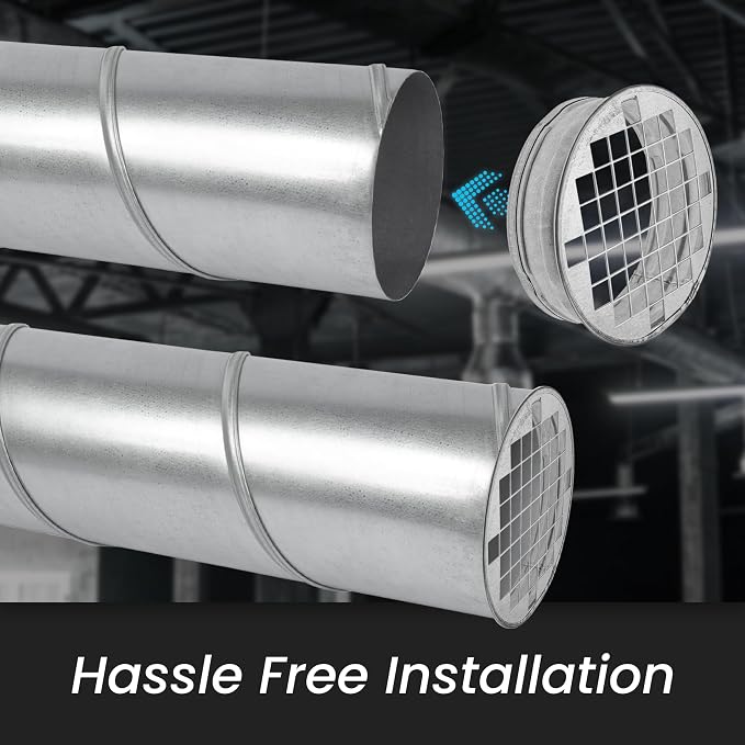 5" Inch Duct End Cap with Steel Mesh - Image 3