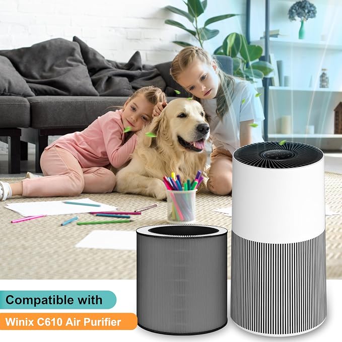 2 Pack Replacement Filter for Winix C610 Air Purifier 1712-0121-00 Filter Z | - Image 2