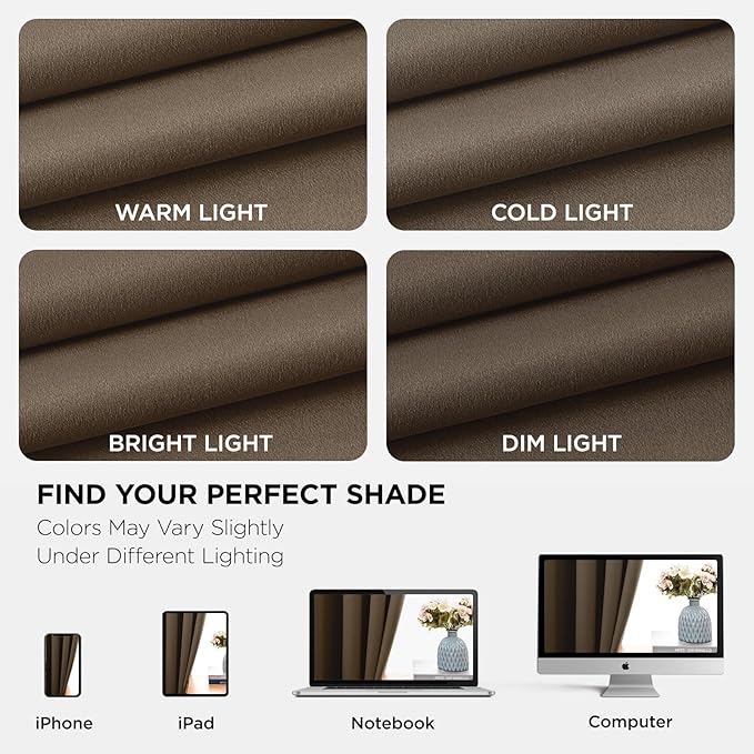 Joydeco Blackout Curtains 63 Inch Length 2 Panels Set, Thermal Insulated Long Drapes 2 Burg, Room Darkening Grommet Drapes for Living Room Bedroom Window