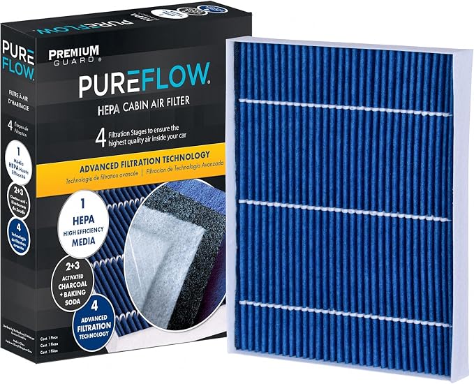 PUREFLOW PC99239HX HEPA Cabin Air Filter | Fits 2017-2020 Hyundai Elantra 1.4L by PremiumGuard