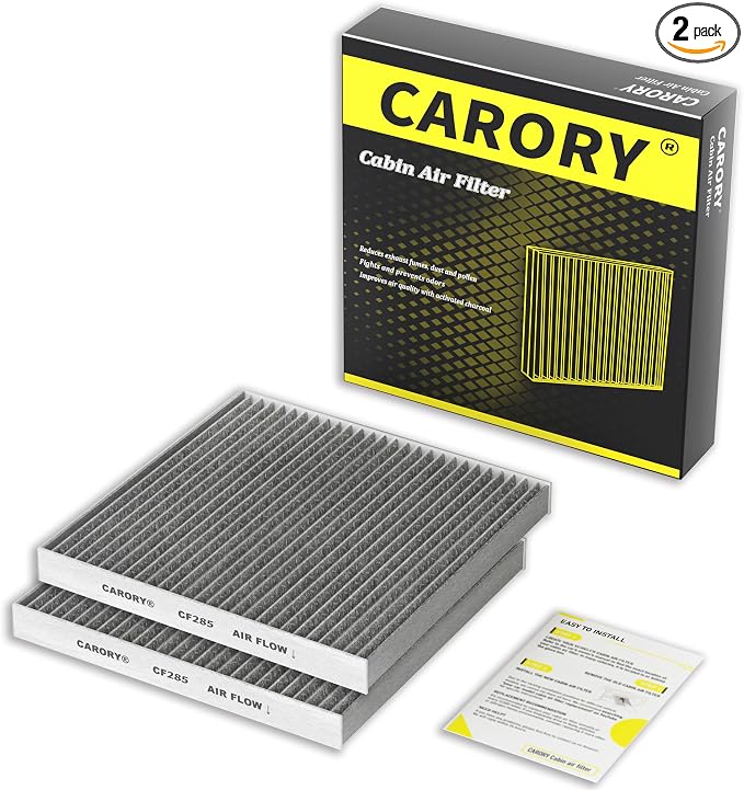 CARORY 2 Pack Cabin Air Filter w/Activated Carbon by Carory