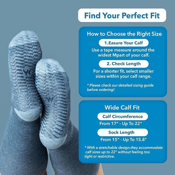 Wellow Wide Calf Compression Socks - Image 2