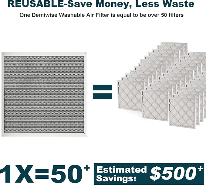 14x20x1 Reusable Air Filter, MERV 8, Permanent Electrostatic Air Filter - Image 4