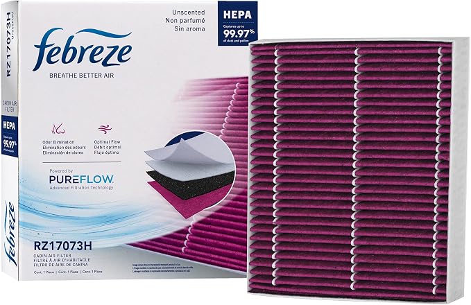 Febreze Odor Control HEPA Cabin Air Filter by PUREFLOW RZ17073H Fits 2011-2015 by Febreze