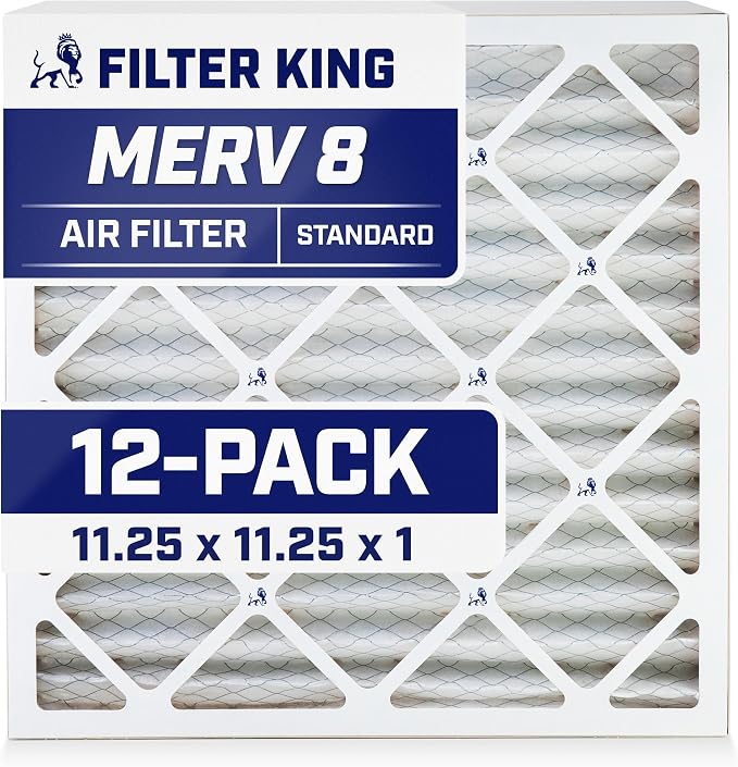 Filter King 11.25x11.25x1 Air Filter Dust & Allergy Control AC Furnace Filters by FilterKing
