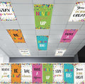 8Pcs Fluorescent Light Covers for Classroom Ceiling Lights, 4 x 2 Feet by Hallswl