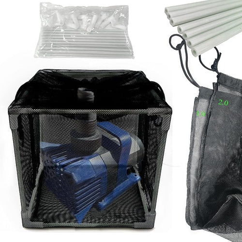 10 inch Large Pond Pump Filter Upgraded 2.0, Extended Anti-Clogging Outdoor by PurifyLogix