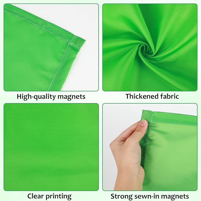 QOUBAI 12PCS Fluorescent Light Covers, 4x2 Feet Magnetic Light Cover - Image 3