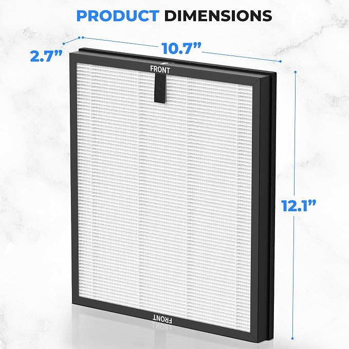 SereneLife Air Purifier Replacement Filter, 3-6 Month Replacement Life - Image 3