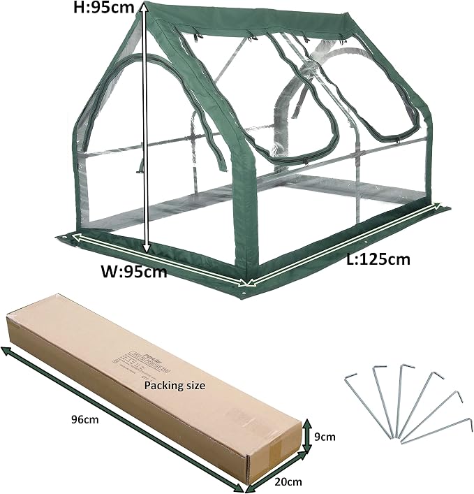 Portable Greenhouse for Garden Bed, Easy Set-Up Gardening Flower House & Plant - Image 4
