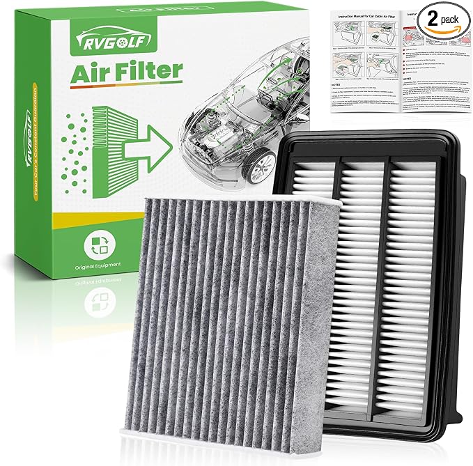 Engine+Cabin Air Filters Fit for Honda Civic L4 1.5L Turbo 2016-2021, CR-V CRV by RVgolf