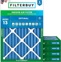 Filterbuy 18x24x2 Air Filter MERV 13 Optimal Smoke & Allergy Defense, by Filterbuy