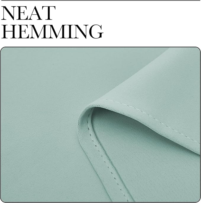 NICETOWN Blackout Curtains for Living Curtains, Aqua Blue, 2 Panels, 29 by 30, Room Darkening Window Curtain Panels, Easy-Care Solid Thermal Insulated Draperies/Drapes for Daughter Room