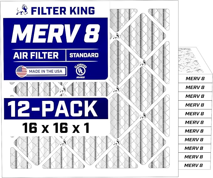 Filter King 16x16x1 Air Filter Dust & Allergy Control AC Furnace Filters by FilterKing