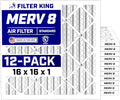 Filter King 16x16x1 Air Filter Dust & Allergy Control AC Furnace Filters by FilterKing