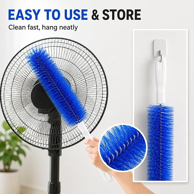 Fan Cleaning Brush, Bendable Microfiber Duster, Washable Reusable Fan Brush - Image 5