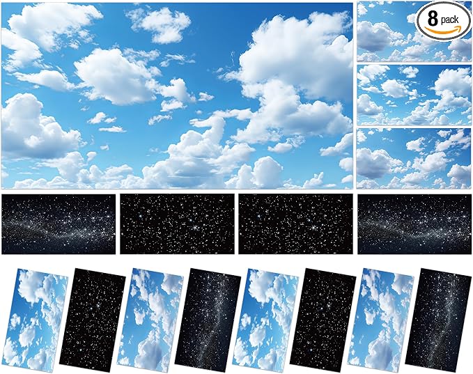Wiooffen 8 Pcs Fluorescent Light Covers by Wiooffen