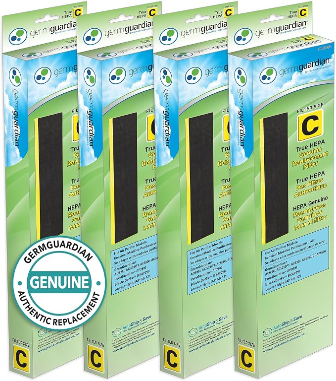 GermGuardian Filter C HEPA Pure Genuine Air Purifier Filter, Removes 99.97% of by GuardianTechnologies