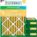 Filterbuy 20x23x4 Air Filter MERV 11 Superior Pet & Allergy Defense, by Filterbuy