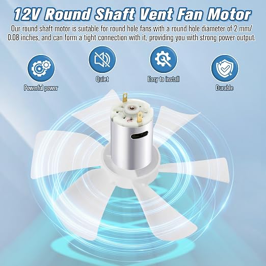 Saillong 1 Pcs 12V DC Fan Motor Compatible - Image 4
