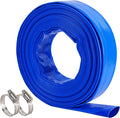 2" x 50 FT Pool Backwash Hose Blue Heavy Duty Reinforced PVC Lay Flat Water by ProfessionalBrand