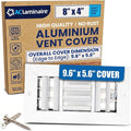 Aluminum 8x4 Inch Duct Opening 3-Way HVAC Vent Cover Wall or Ceiling Register by ACLAMINAIRE