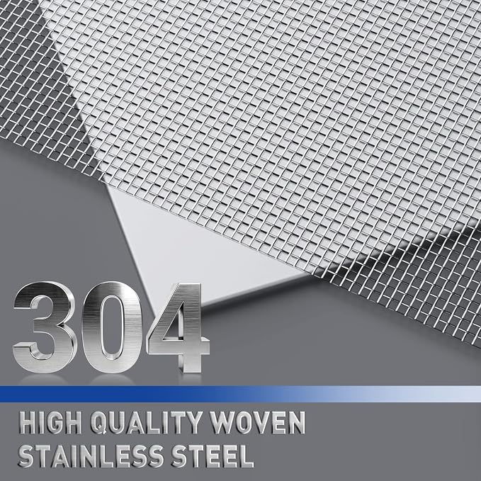 MAGZO 304 Stainless Steel Mesh Screen Roll 47in x 16ft - Image 3