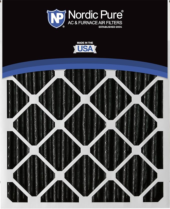 Nordic Pure 16x20x2 Pleated MERV 8 Pure Carbon Air Filters 12 Pack | Actual - Image 5